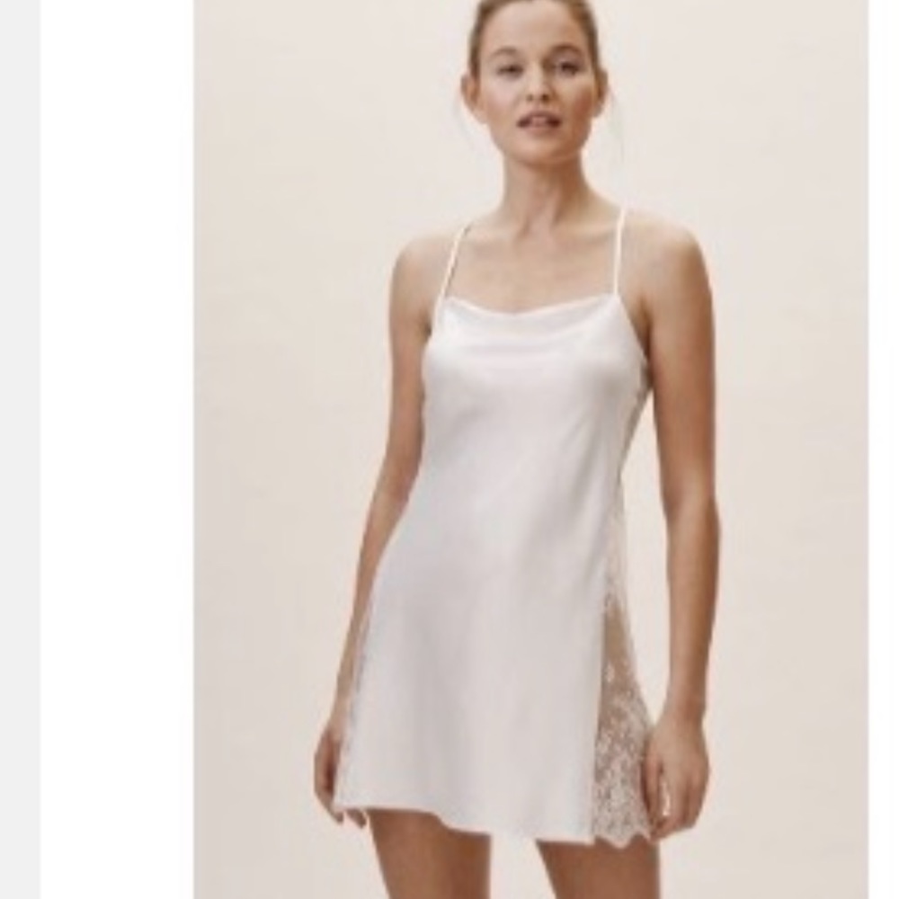 BHLDN Rya Collection Darling chemise in Ivory
